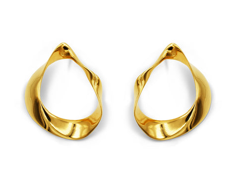 Scala Drop Earrings Gold