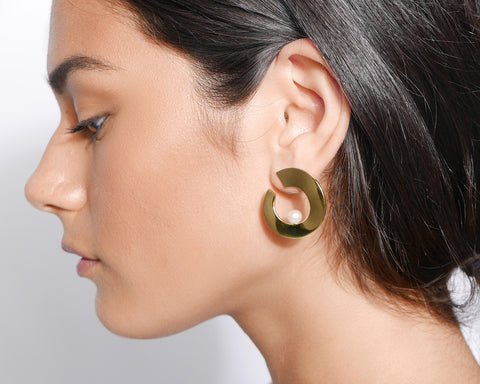 Scala Drop Earrings Gold