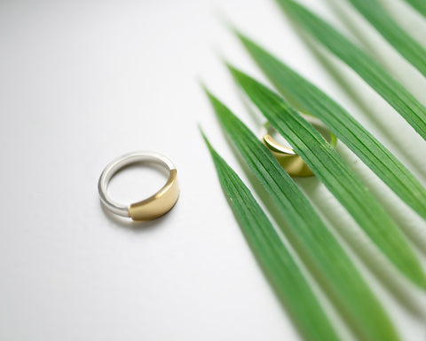 Open Ring Silver with Chrysoprase Agate