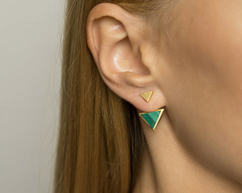 Scala Drop Earrings Gold